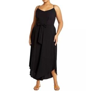 City Chic‎ Women's Black Sara Jumpsuit Plus Size Women's Size M/18 NEW Pockets